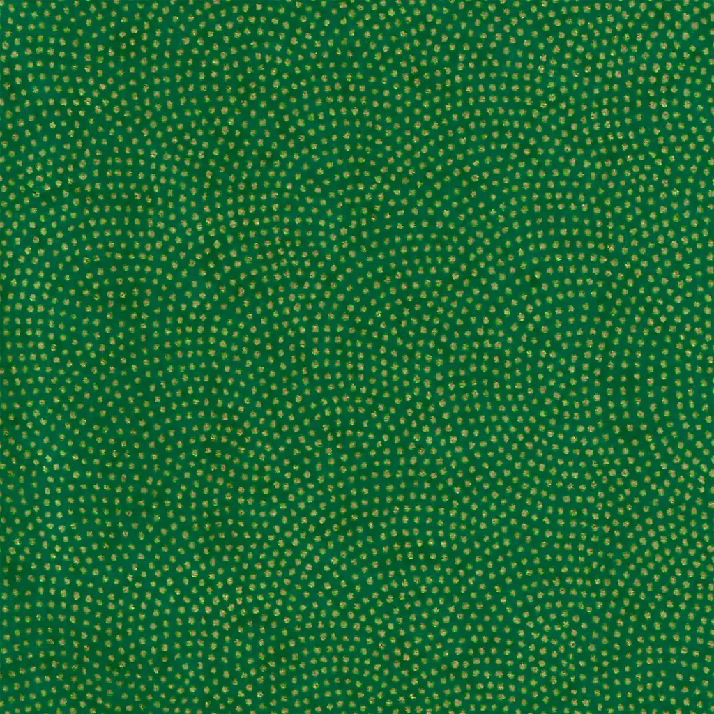 Papier japonais Samekomon – Points dorés sur fond vert foncé –